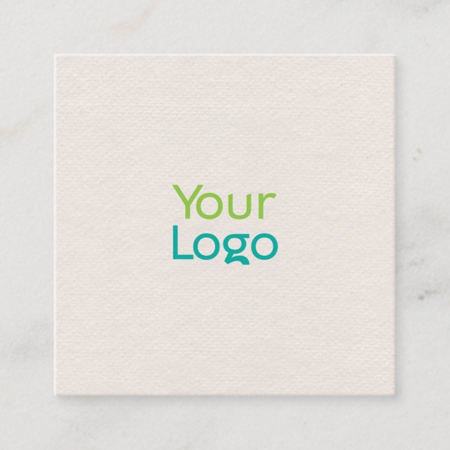 Tarjeta De Visita Cuadrada Tienda de Hotdog Mínima (Anverso)