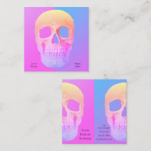 Tienda de tatuajes morado rosa azul gótico de medi