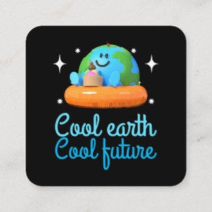 Tarjeta De Visita Cuadrada Tierra Guay, futuro de Guay - Tierra