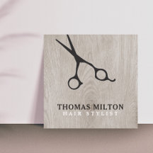 Tijeras Negras de Madera Elegantes y Modernas para
