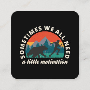 Tarjeta De Visita Cuadrada Todos Necesitamos Un Poco De Diversión Motivadora