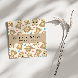 Tarjeta De Visita Cuadrada Tragaperras, Centro de juegos para niños, Centro d