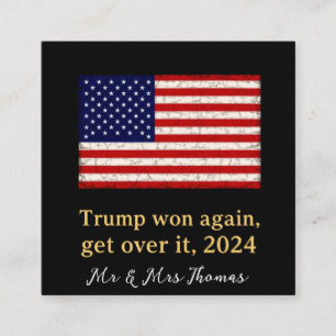 Tarjeta De Visita Cuadrada Trump recuperará su posición de 2024 con Trump