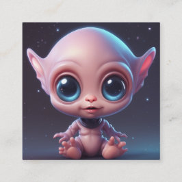 Tarjeta De Visita Cuadrada Un personalizado extraño y adorable bebé