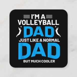 Tarjeta De Visita Cuadrada Un regalo divertido de voleibol para hombres y muj
