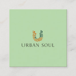 Tarjeta De Visita Cuadrada Urban Soul Vegan