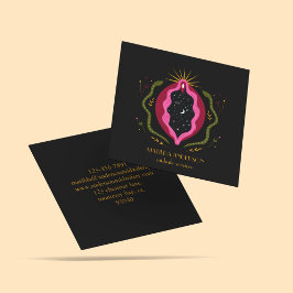 Tarjeta De Visita Cuadrada Vagina de maternidad: