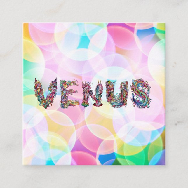 Tarjeta De Visita Cuadrada Venus (Anverso)