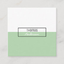 Verde claro simple profesional minimalista