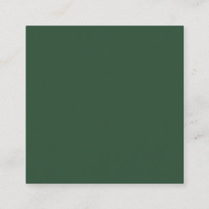 Tarjeta De Visita Cuadrada Verde Pino