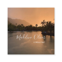 Viajes tropicales Código QR Profesional Moderno