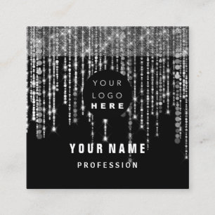 Tarjeta De Visita Cuadrada VIP de logotipo único de Eyeash para PLANNER de ev