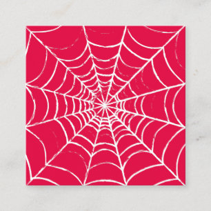 Tarjeta De Visita Cuadrada Web rosa