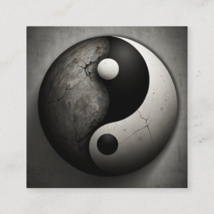 Tarjeta De Visita Cuadrada yin yang