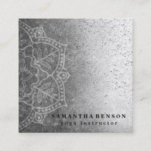 Tarjeta De Visita Cuadrada Yoga elegante