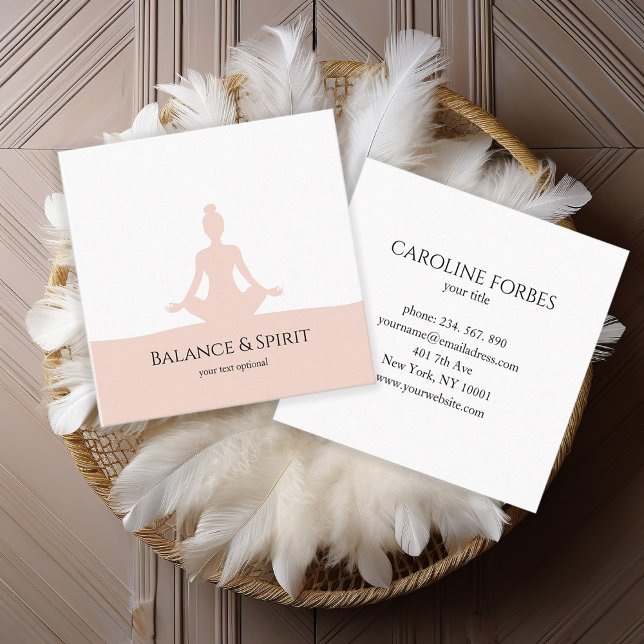 Tarjeta De Visita Cuadrada Yoga Energie Wellness  Visitenkarte (Subido por el creador)