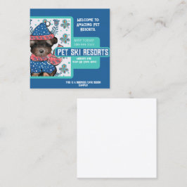 Tarjeta De Visita Cuadrada Yorkie Poo