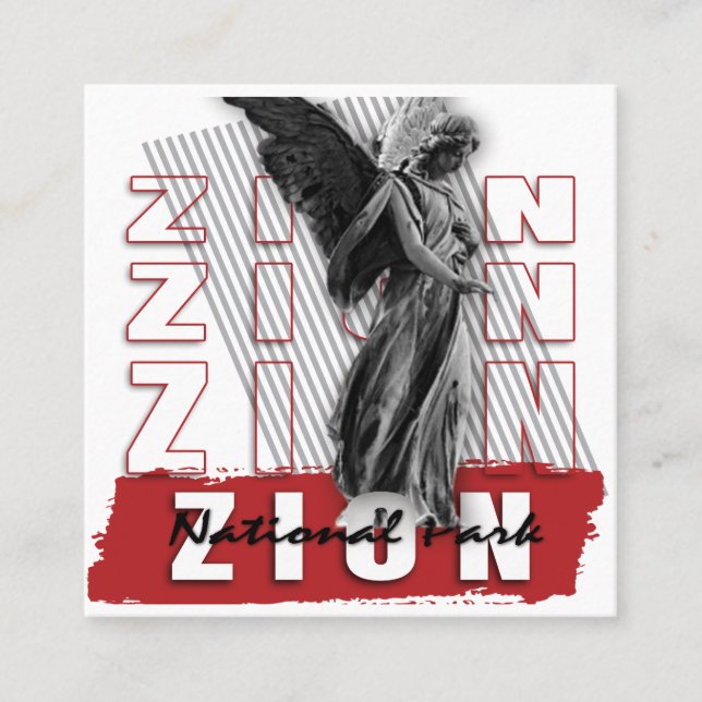 Tarjeta De Visita Cuadrada Zion pequeño (Anverso)