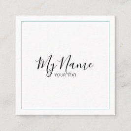 Tarjeta de visita cuadrado