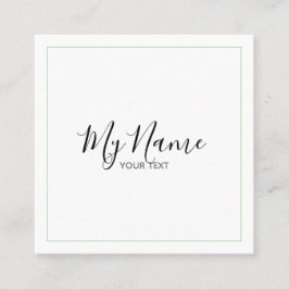 Tarjeta de visita cuadrado