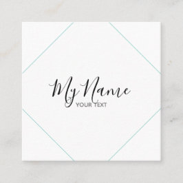 Tarjeta de visita cuadrado