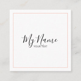 Tarjeta de visita cuadrado