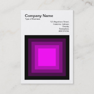 Tarjeta De Visita Cuadrado ampollado - Negro a magenta