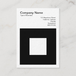 Tarjeta De Visita Cuadrado de negrita