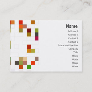 Tarjeta De Visita Cuadrado del color - rechoncho