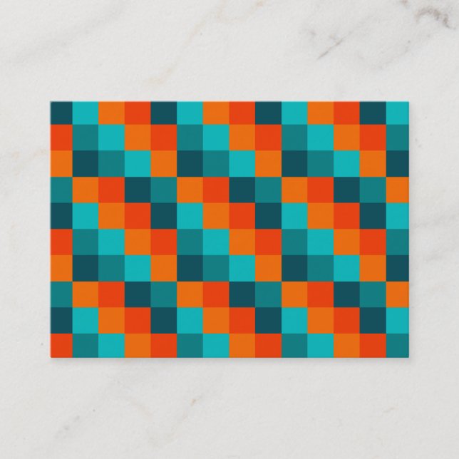 Tarjeta De Visita Cuadrados de color 01 (Anverso)