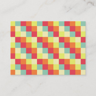 Tarjeta De Visita Cuadrados de color 010