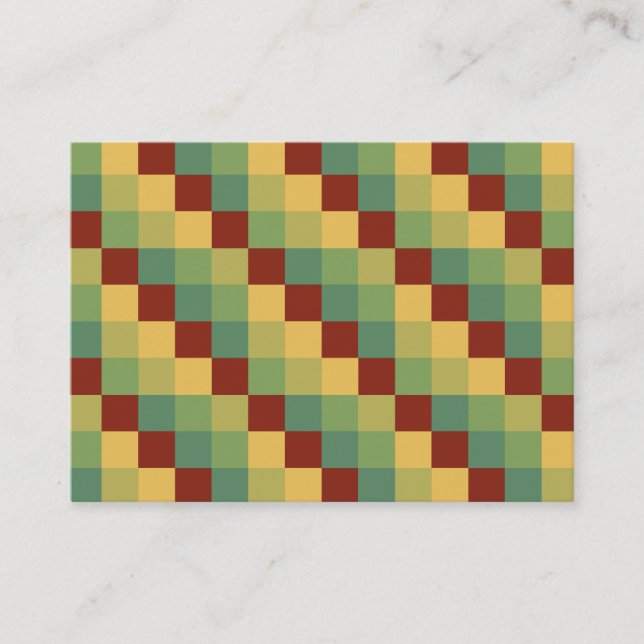 Tarjeta De Visita Cuadrados de color 016 (Anverso)