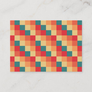 Tarjeta De Visita Cuadrados de color 017