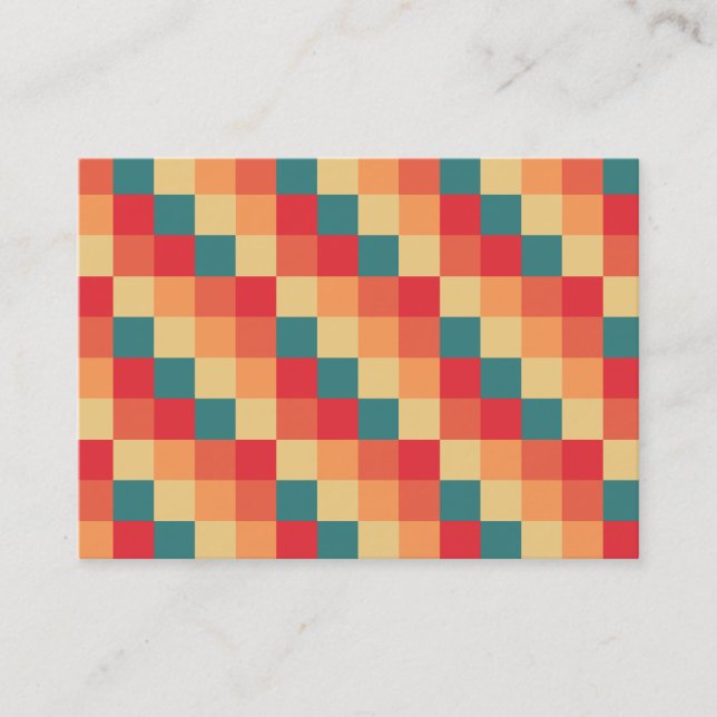 Tarjeta De Visita Cuadrados de color 017 (Anverso)