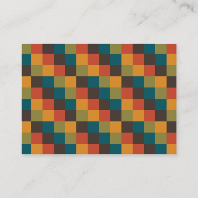 Tarjeta De Visita Cuadrados de color 03 (Anverso)