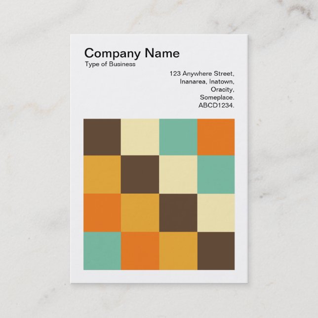 Tarjeta De Visita Cuadrados de color - 05 (Anverso)