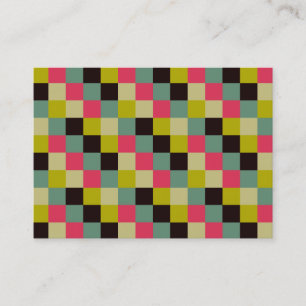 Tarjeta De Visita Cuadrados de color 06