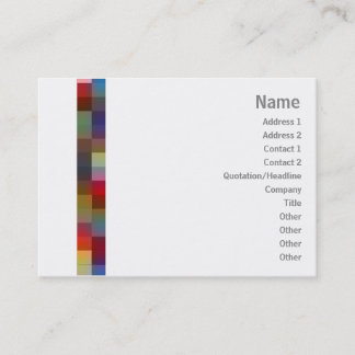Tarjeta De Visita Cuadrados del color - rechonchos