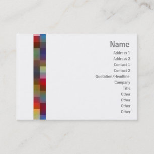 Tarjeta De Visita Cuadrados del color - rechonchos