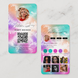 Tarjeta De Visita Cuadrícula de alimentación de influencer para rede