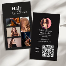 Cuadrícula de fotos de estilista de cabello Código