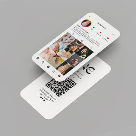 Tarjeta De Visita Cuadrícula de Instagram de artista de uñas de saló