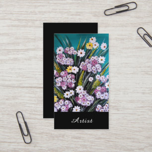Tarjeta De Visita Cuadro Ramo de Primavera de Alfred Fox