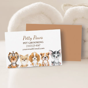 Tarjeta De Visita Cuadros de acuarela Cuadros Mascota Servicio de Gr
