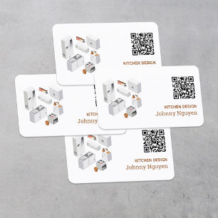 Tarjeta De Visita Cuadros de cocina personalizados QR