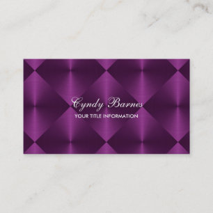 Tarjeta De Visita Cuadros de diamante morado