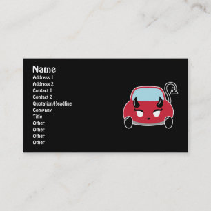 Tarjeta De Visita Cuadros de negocios de coches malvados