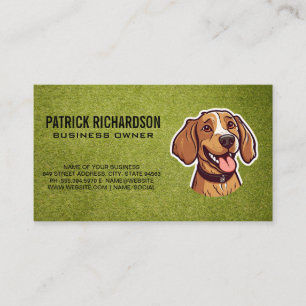 Tarjeta De Visita Cuadros felices   Entrenamiento de perros
