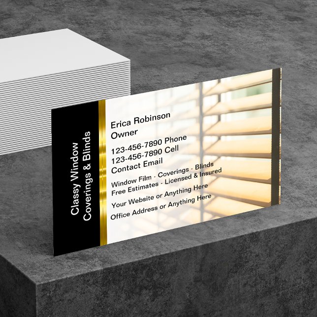 Tarjeta De Visita Cuadros Y Ciegos De Ventanas Clasificados (Subido por el creador)
