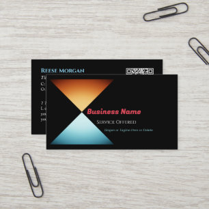 Tarjeta De Visita Cualquier negocio, diseño de triángulo, generar có
